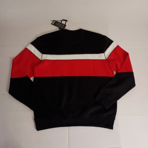 Kenneth Cole Mobility Fleece Crew Neck Sweatshirt Red White Black Men’s Size M N - Picture 15 of 16